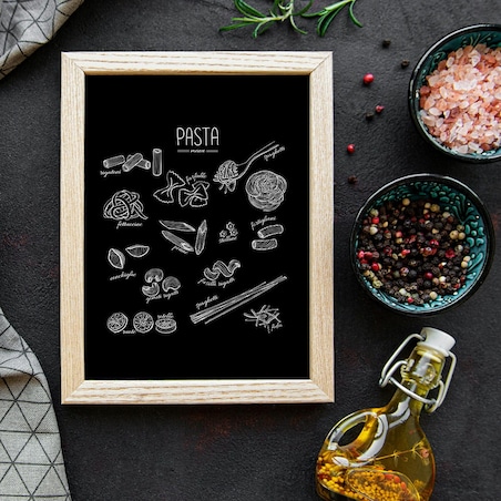 plakat pasta menu 50x70 cm