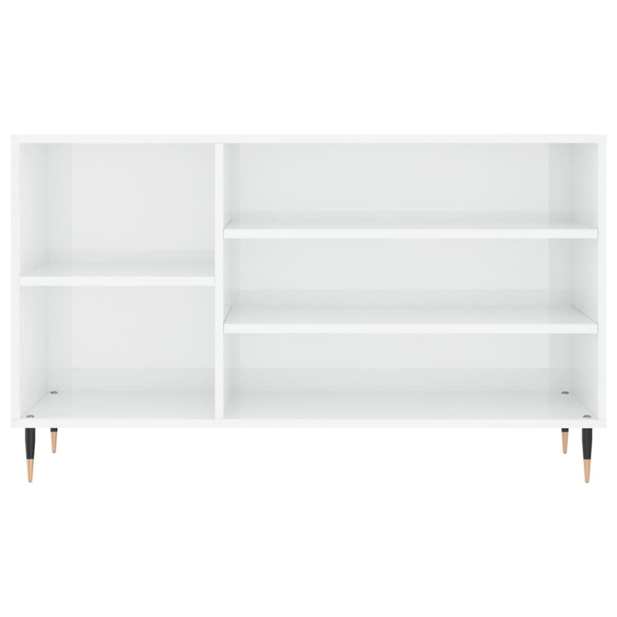 vidaXL Szafka na buty, wysoki połysk, biała, 102x36x60 cm