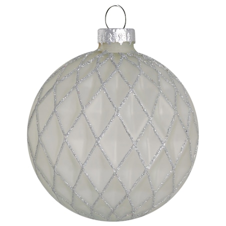Zestaw 35 bombek FROSTFALL Szkło Szary