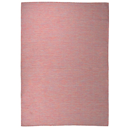 vidaXL Dywan zewnętrzny o płaskim splocie, 140x200 cm, czerwony