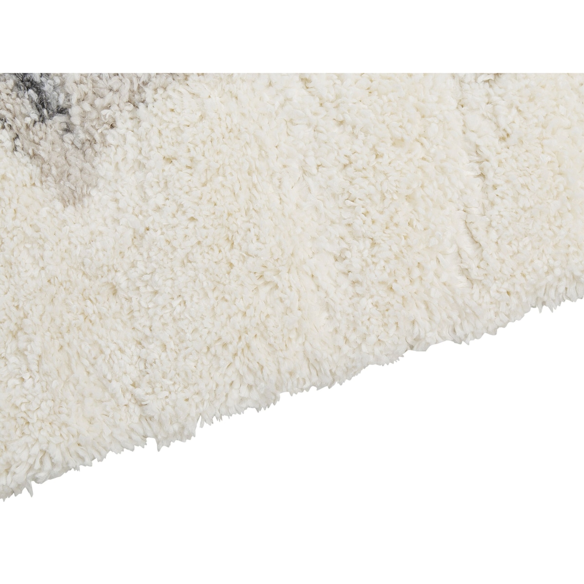 Dywan Shaggy 80 x 150 cm biało-szary MASIS