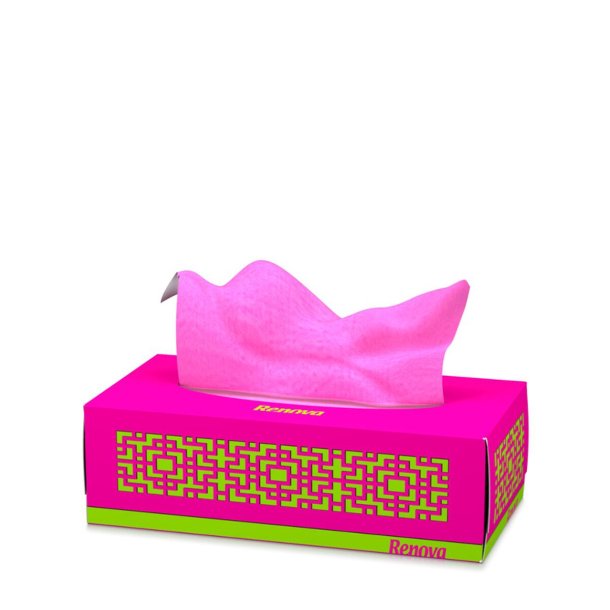 Wyciągane chusteczki higieniczne Renova różowe 80szt
