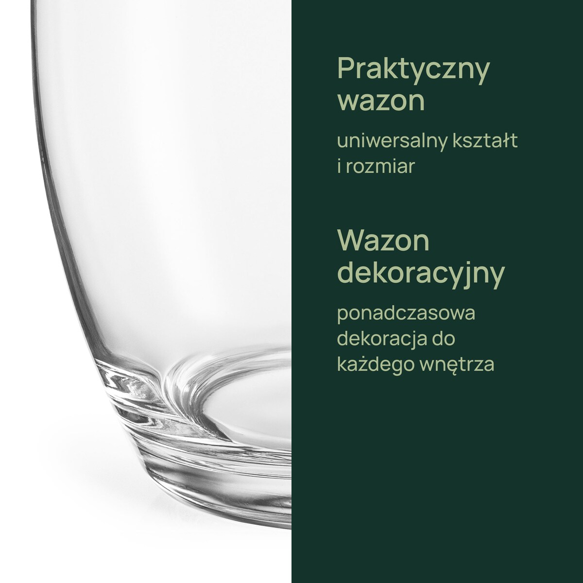 Wazon szklany Sofia 19.8 cm