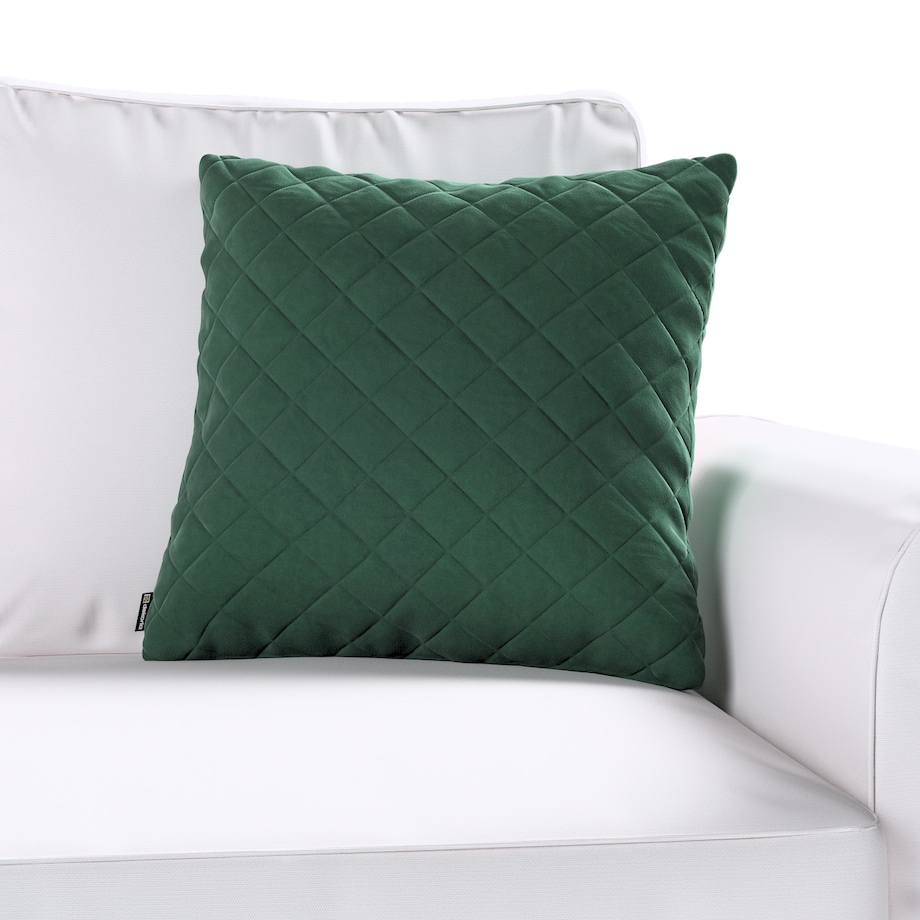 Poszewka Kinga pikowana 43 x 43 cm 43x43 ciemny zielony