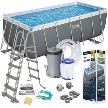 Basen stelażowy ogrodowy 412x201x122 Bestway 11w1