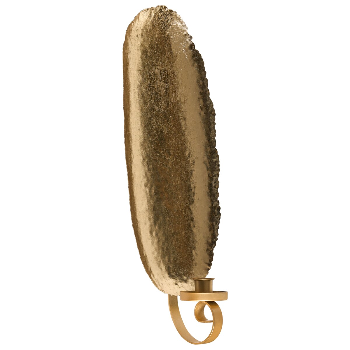 Zestaw 2 świeczników FEIJO Metal 44 cm Złoty