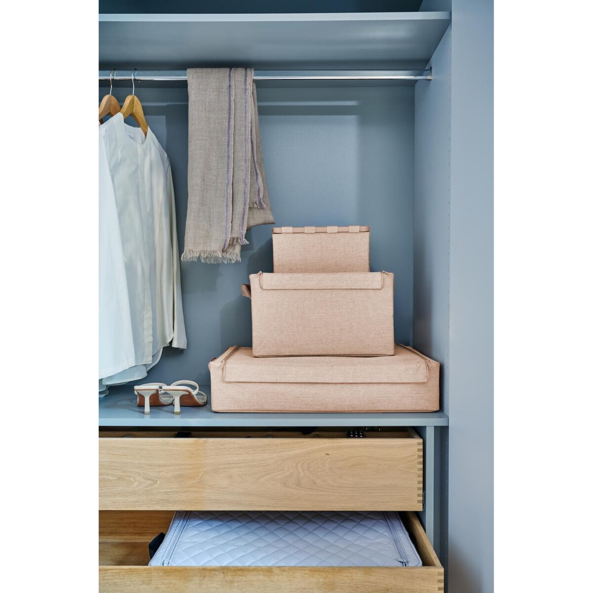 Pudełko STORAGEBOX M, twist coffee