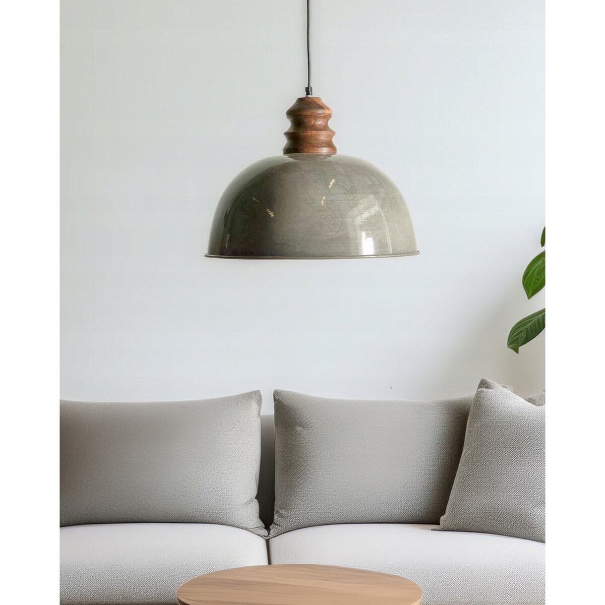 LAMPA SUFITOWA WISZĄCA NAD STÓŁ BOHO METAL 48cm do salonu kuchni łazienki