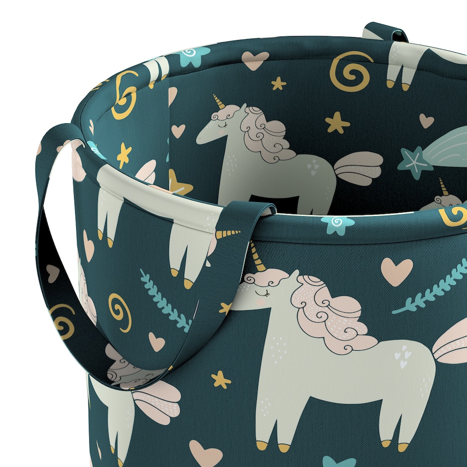 Kosz na zabawki Tobi, niebieski, 40x60cm, Magic Collection