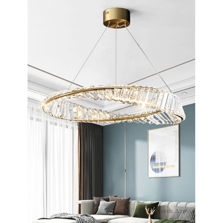 Lampa Sufitowa Wisząca App1064-1Cp Led Złoty, Metal