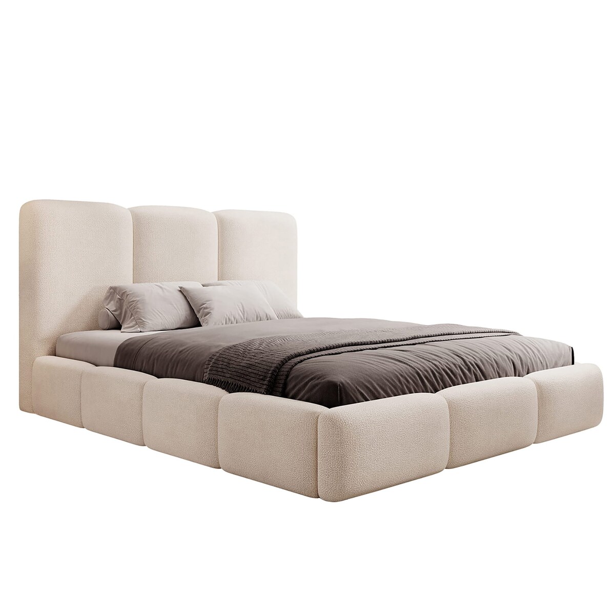 Łóżko Tapicerowane Capri 120X200 Stelaż Pojemnik Na Pościel Loop 06