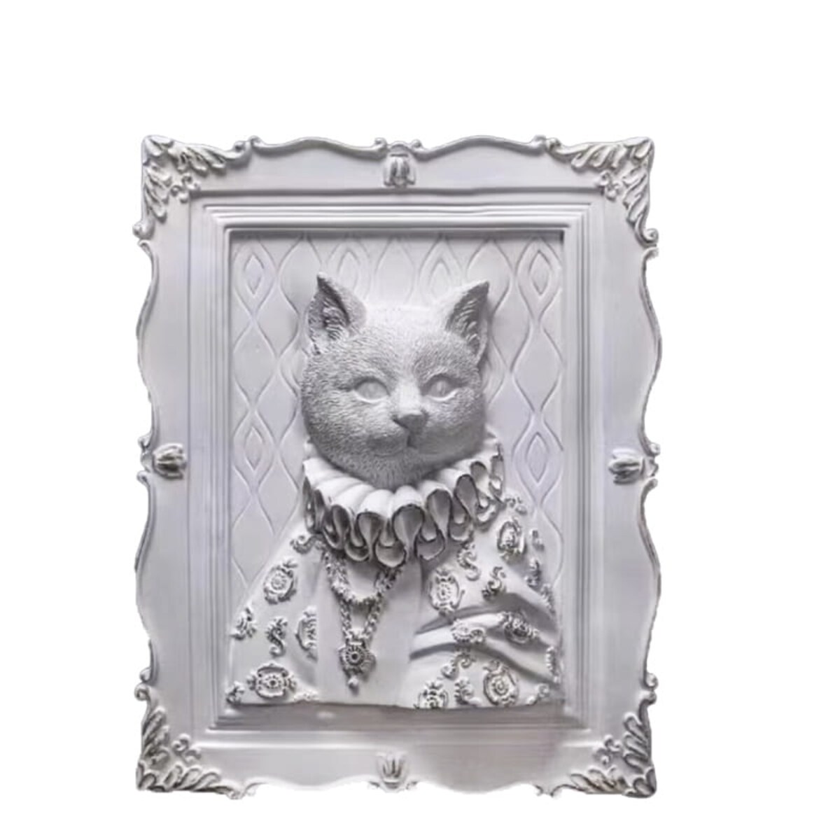 Malowanie 3D - Płaskorzeźba Królewski kot