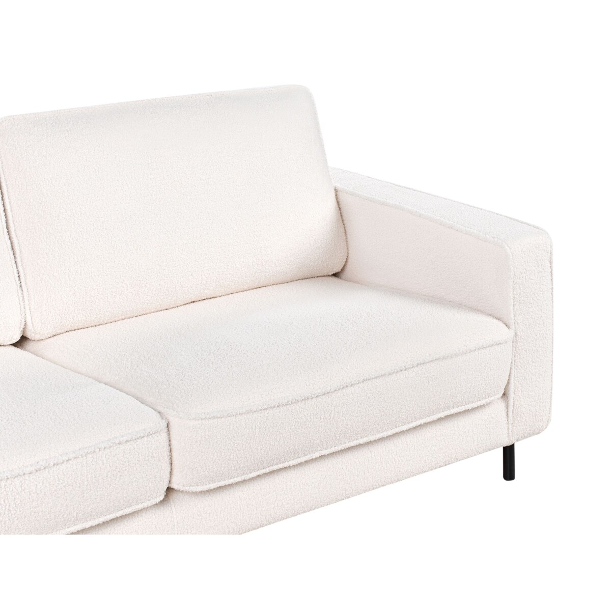 Sofa SAVALEN Boucle Biały dla 3 osób