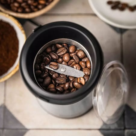 Młynek elektryczny do kawy srebrny KLAUSBERG