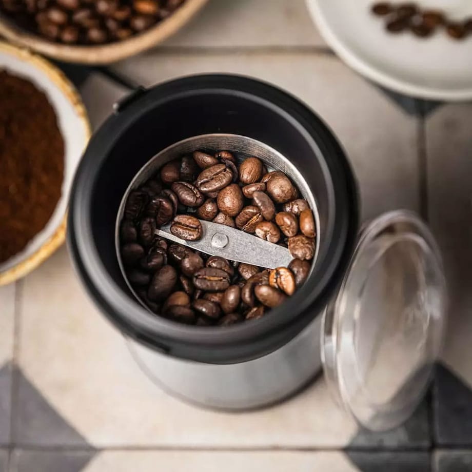 Młynek elektryczny do kawy srebrny KLAUSBERG