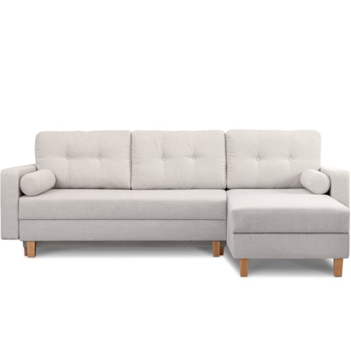 KONSIMO ERISO Narożnik biały owca, składany, prawy/lewy