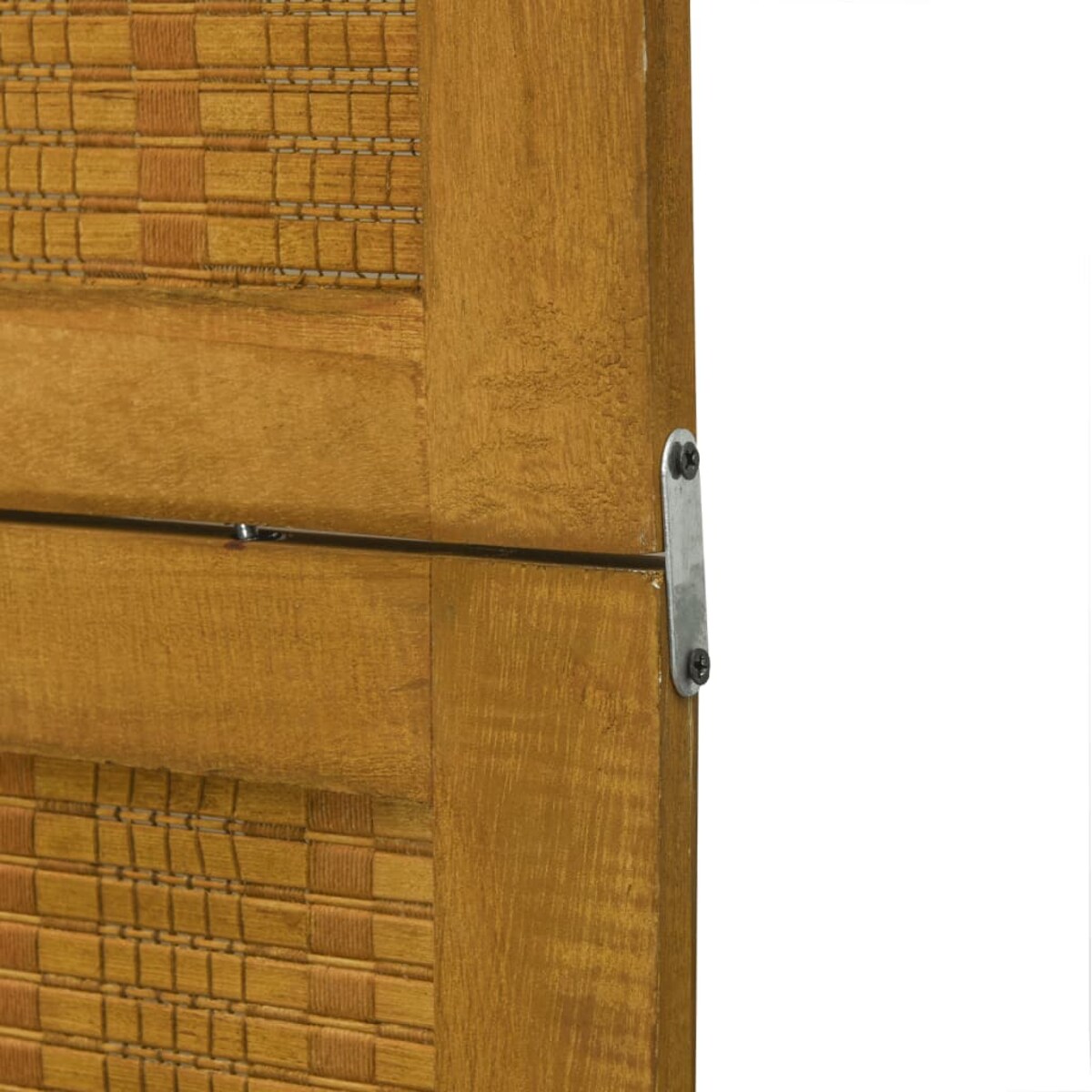 vidaXL Parawan pokojowy, 4-panelowy, brązowy, lite drewno paulowni