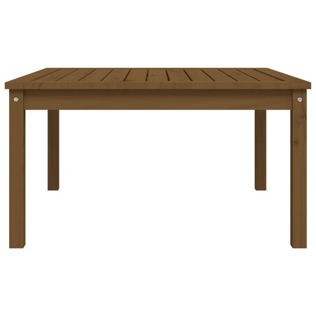 vidaXL Stolik ogrodowy, brązowy, 82,5x82,5x45 cm, lite drewno sosnowe