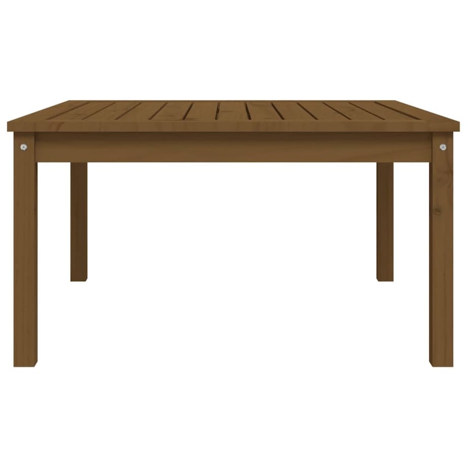 vidaXL Stolik ogrodowy, brązowy, 82,5x82,5x45 cm, lite drewno sosnowe
