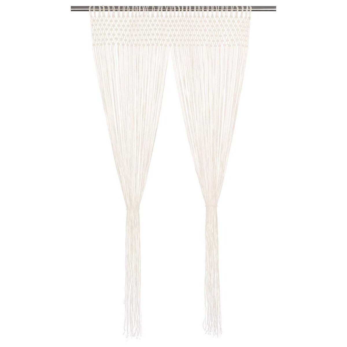 vidaXL Zasłona z makramy, 140 x 240 cm, bawełna