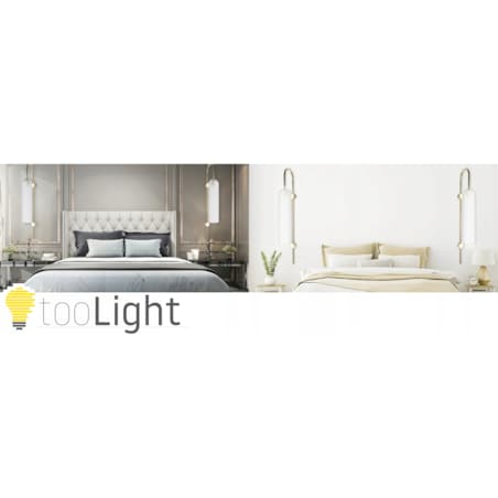 Lampa Ścienna Kinkiet Duży Glamour Złota Gold