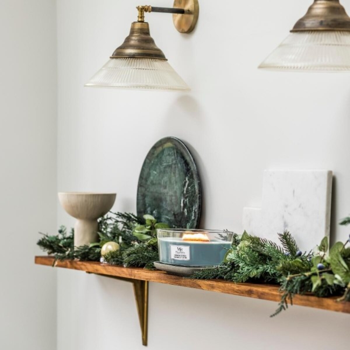 WoodWick świeca Elipsa EVERGREEN CASHMERE