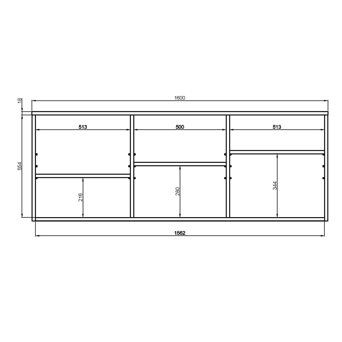 Komoda Dallas biała