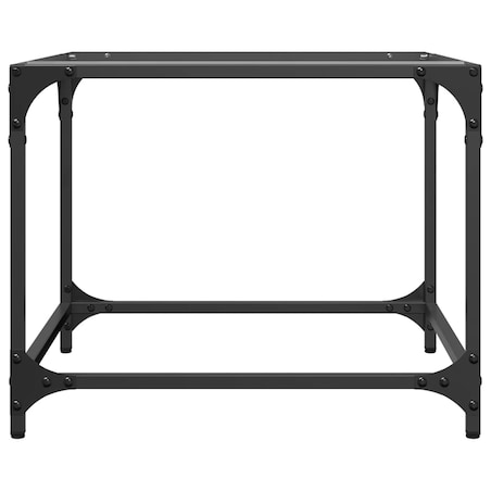 vidaXL Stoliki kawowe ze szklanym blatem, 2 szt., 50x50x40 cm, stal