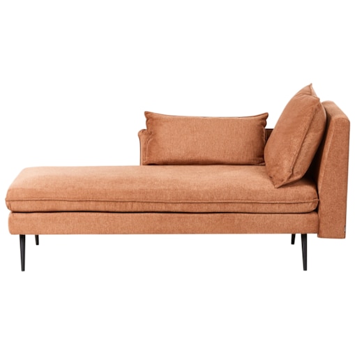 Szezlong prawostronny YERRES Pomarańczowy