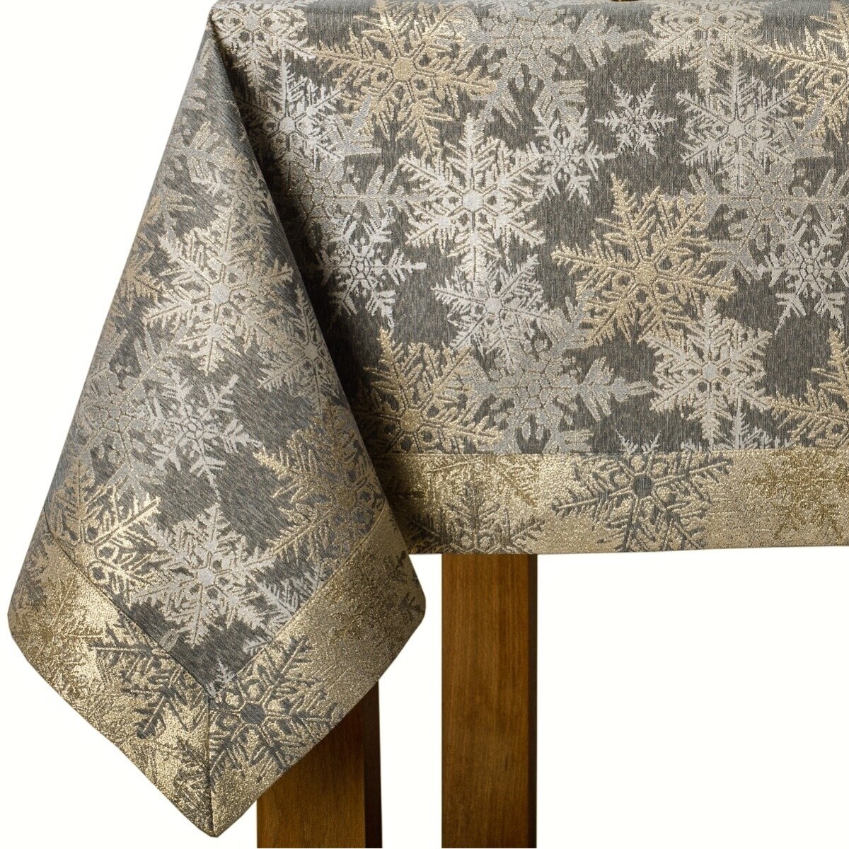 Obrus Magiczne Święta - 120x180 cm - złoty