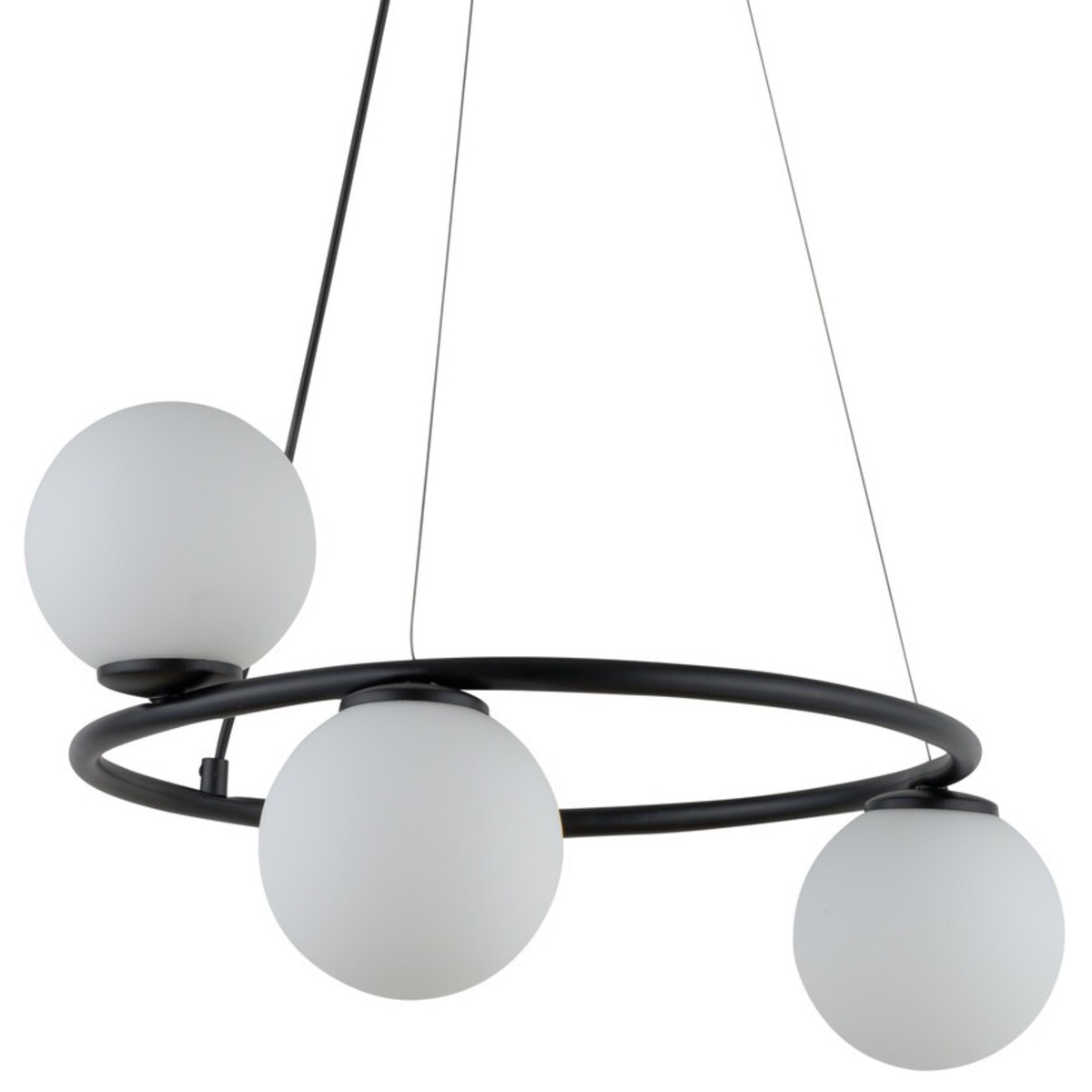 Modernistyczna lampa wisząca GAMA KOŁO Sigma do jadalni czarny