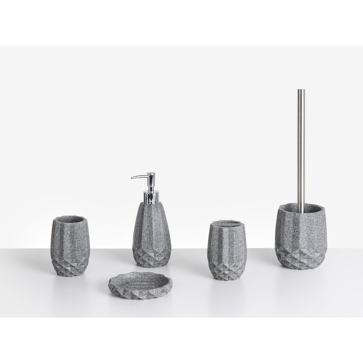 Zestaw akcesoriów łazienkowych 5 elementów SAMIRIA Szary