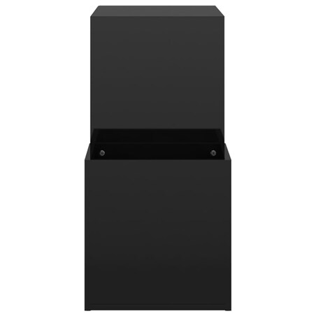 vidaXL Szafka na buty, czarna z połyskiem, 105x35,5x70 cm