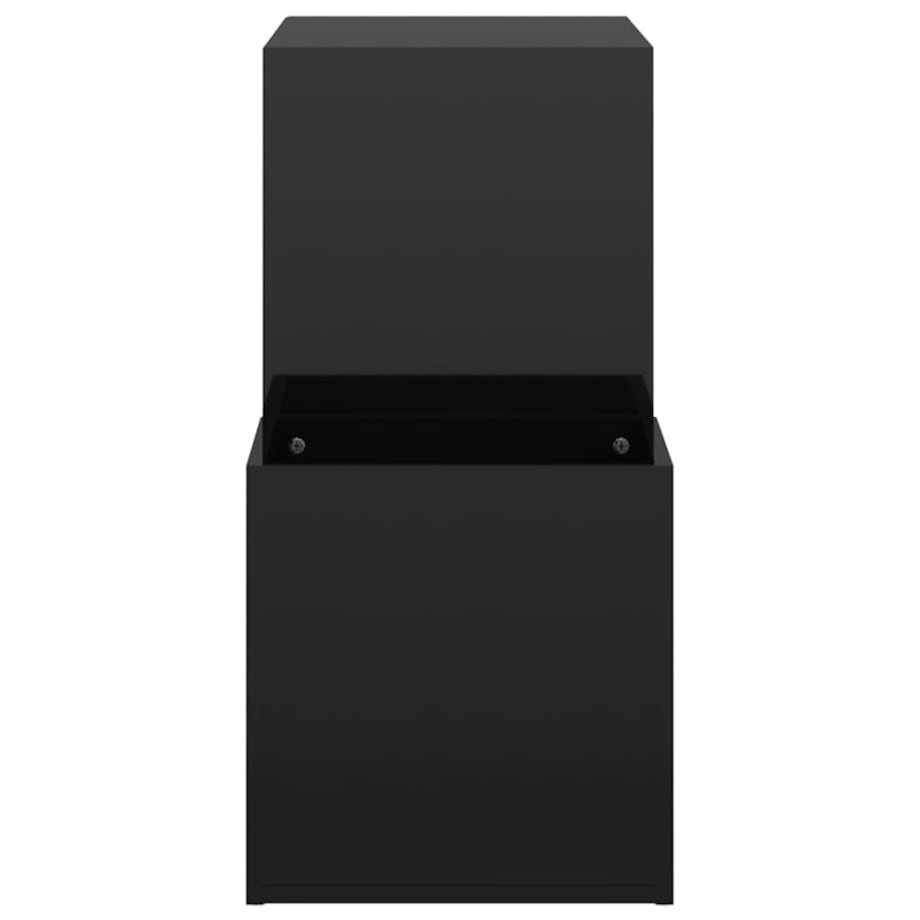 vidaXL Szafka na buty, czarna z połyskiem, 105x35,5x70 cm