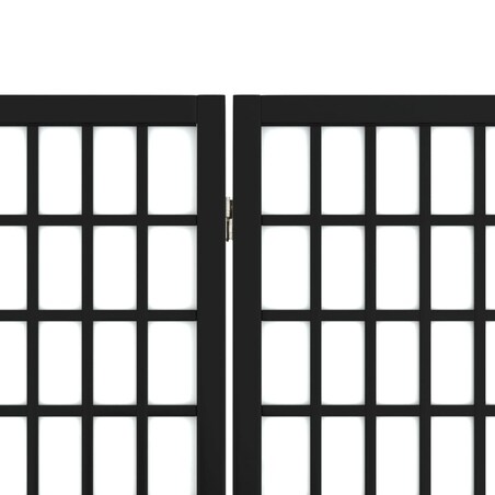 vidaXL Składany parawan 6-panelowy, styl japoński, 240x170 cm, czarny