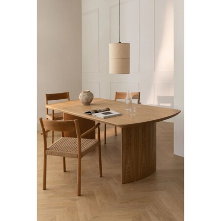 Prostokątny stół jadalniany 200x100 cm z płyty MDF Tareg naturalny
