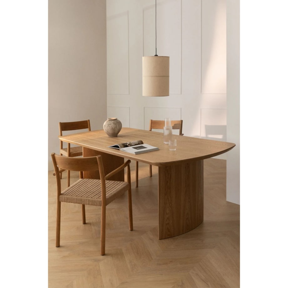 Prostokątny stół jadalniany 200x100 cm z płyty MDF Tareg naturalny