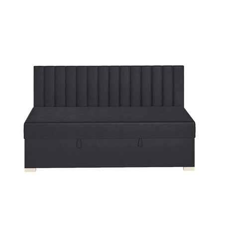 Mesonica Łóżko Chill, linie granatowe, 90x200