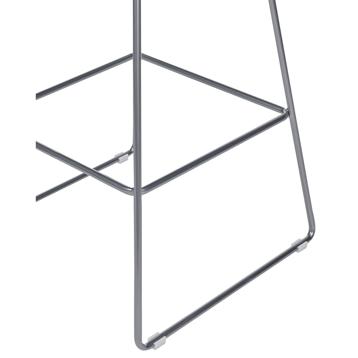 Zestaw 2 krzeseł barowych FREDONIA Metal Srebrny