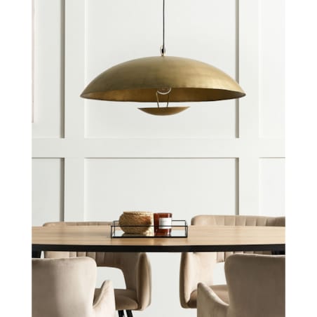 Lampa wisząca metalowa mosiężna AGRANI