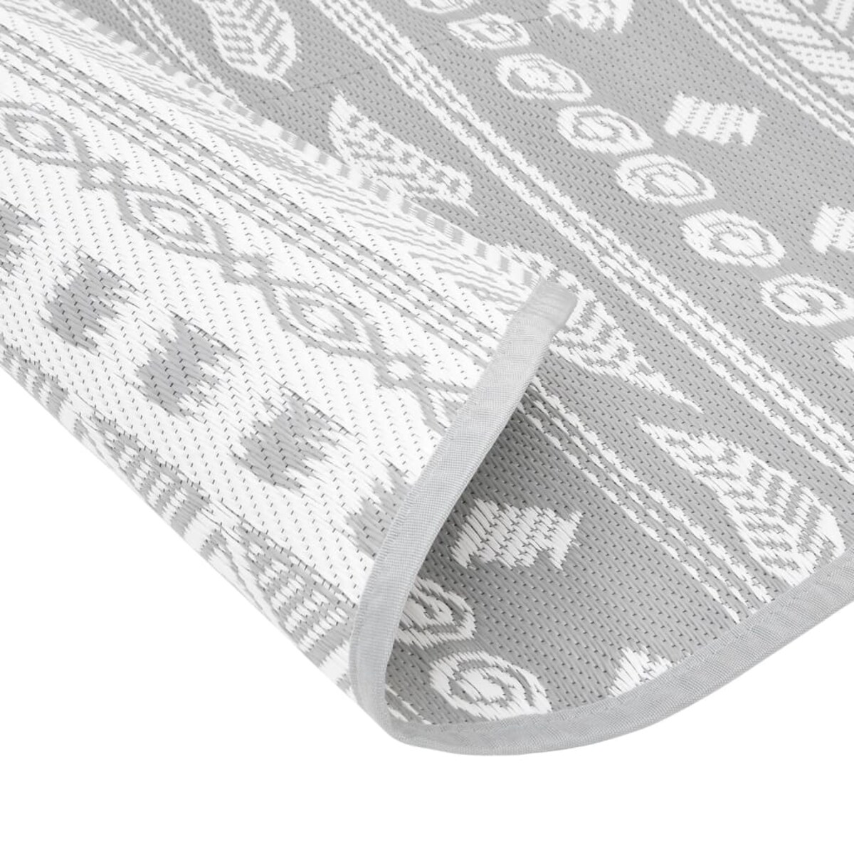 vidaXL Dywan na zewnątrz, ARAKIL szary, Ø200 cm, PP