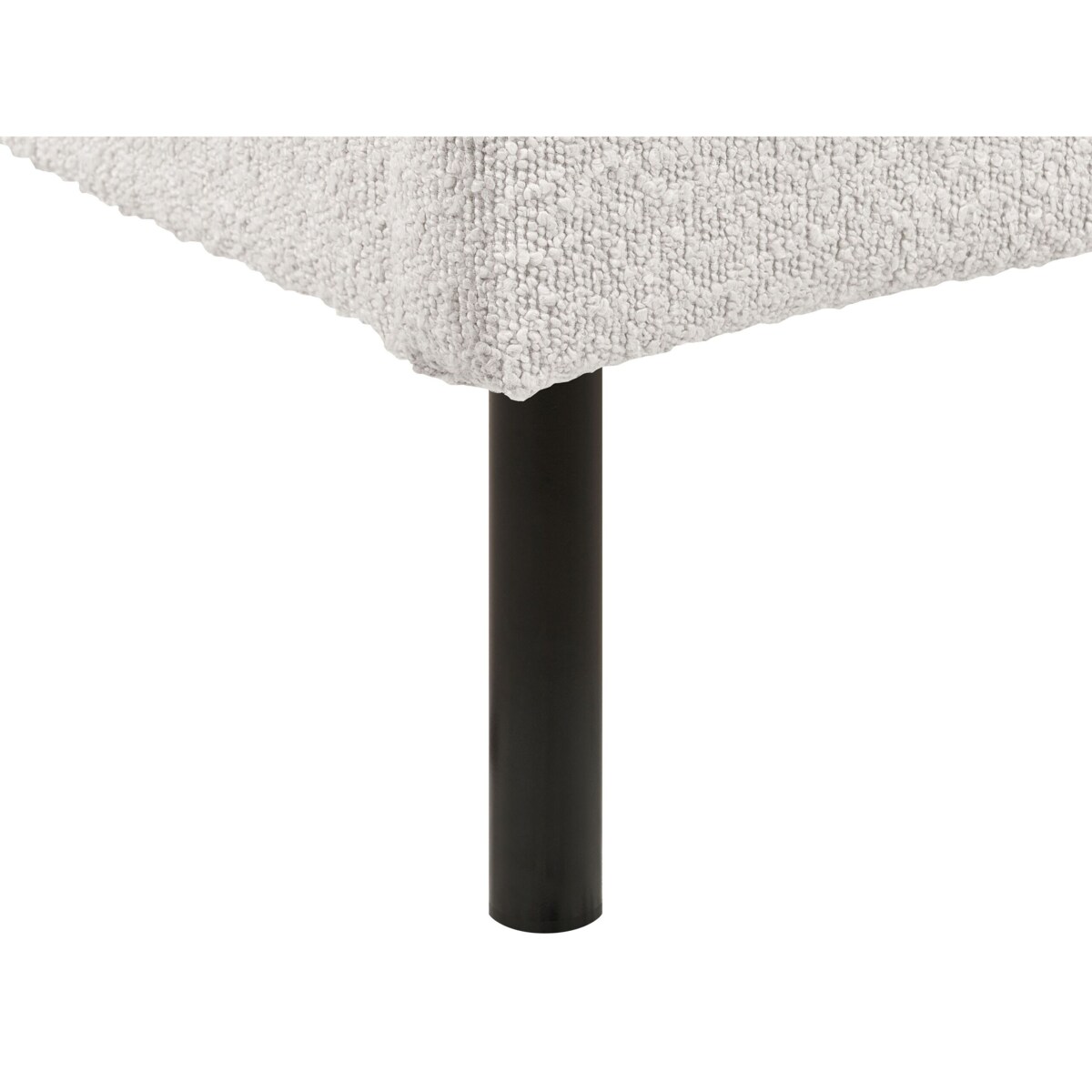 Łóżko boucle 180 x 200 cm białe MARGUT