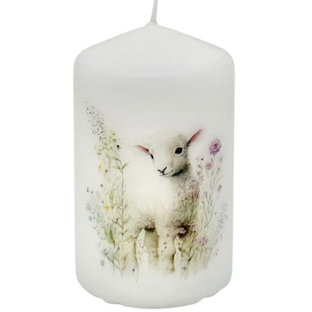 Świeca wielkanocna na prezent Baranek wielkanocny świeczka na Wielkanoc