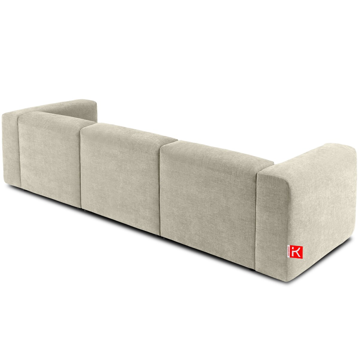 KONSIMO BUFFO 3-osobowa sofa z wyjątkowo miękkim i wygodnym siedziskiem, kolor ecru