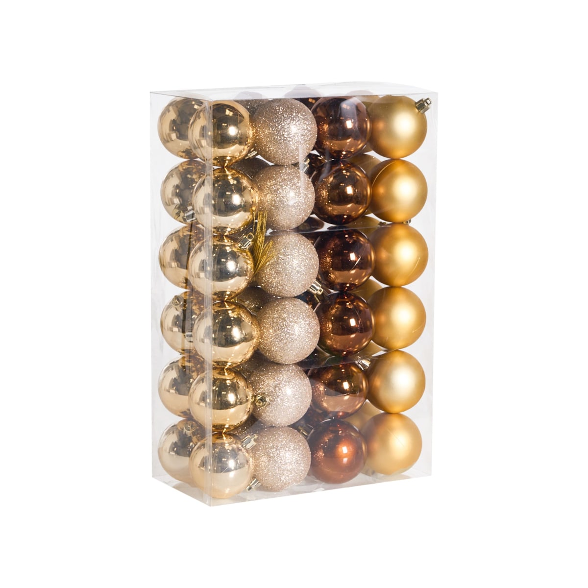 Zestaw 48 bombek KOLIMA Złoty