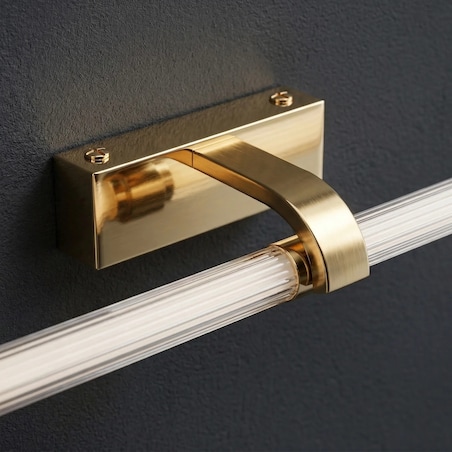 Kinkiet App1884-1W 60Cm Led Złoty, Aluminium, Tworzywo Sztuczne