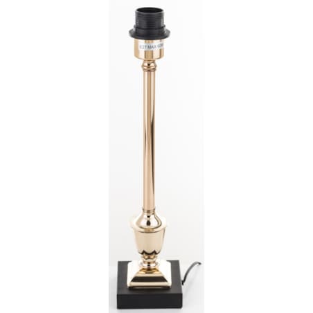 Lampa stołowa 58x25x25 cm MAUD z okrągłym czarnym abażurem