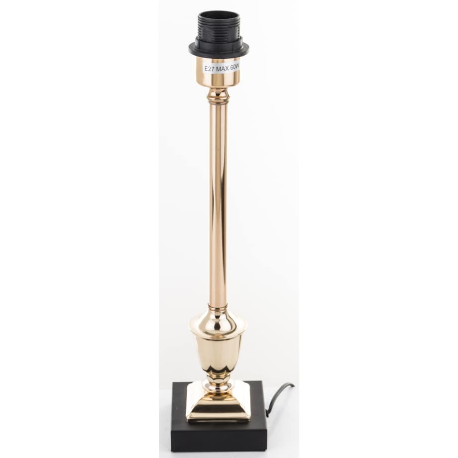 Lampa stołowa 58x25x25 cm MAUD z okrągłym czarnym abażurem