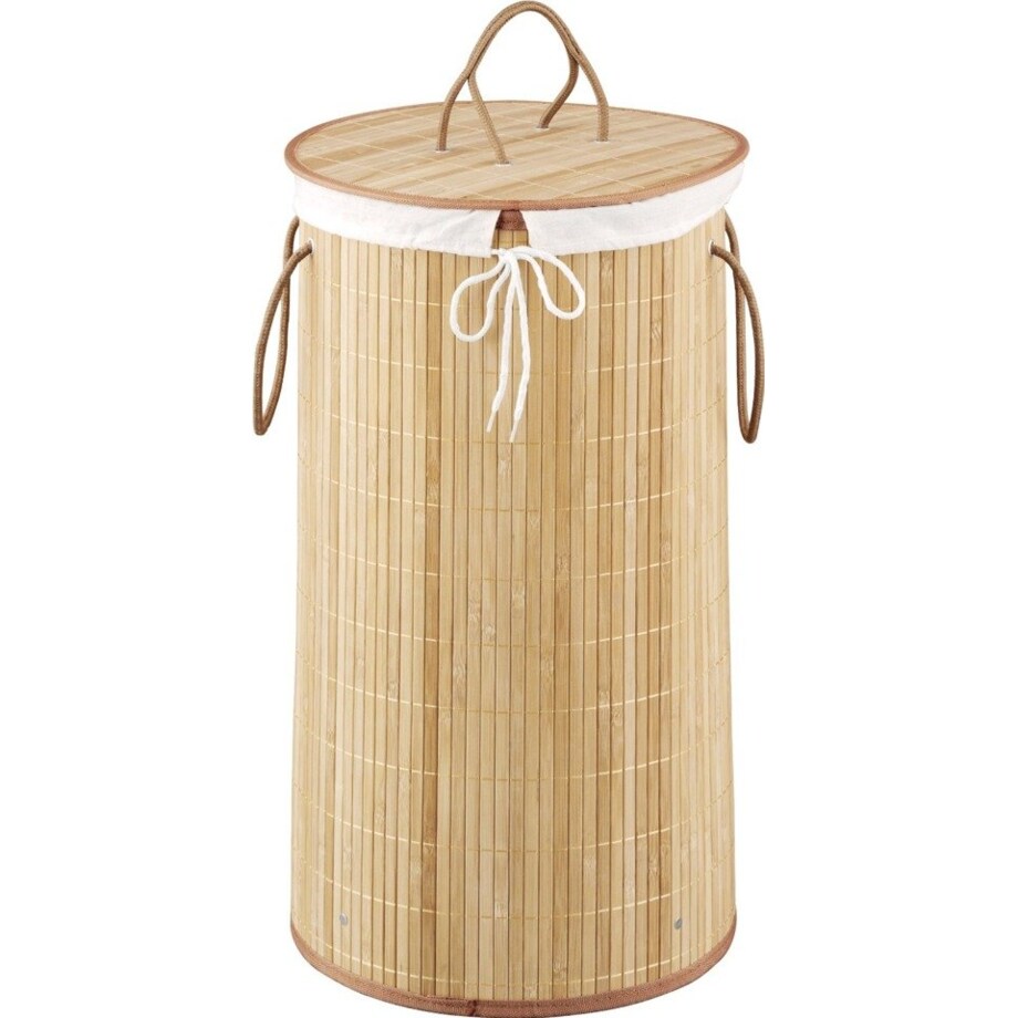 Bambusowy kosz na pranie, jasny brąz, 55 litrów, ZELLER