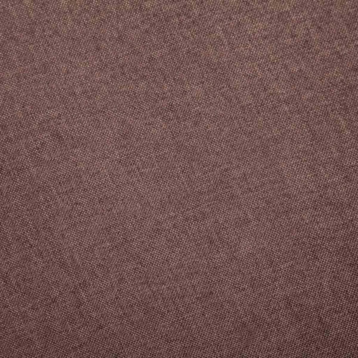 vidaXL 3-osobowa sofa tapicerowana tkaniną, brązowa